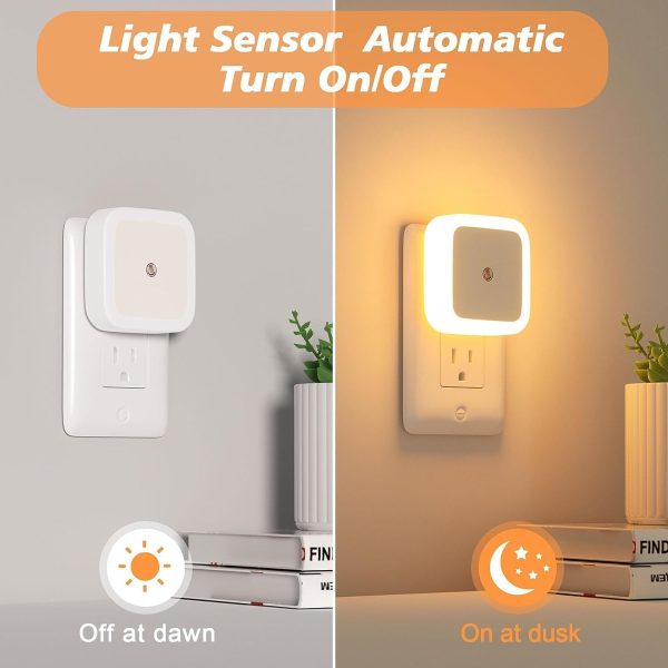 Lamp With Automatic Sensor Energy-efficient Night Light For Bedroom, Living Room, And Bathroom