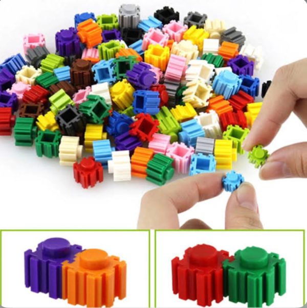Rocket Educational Rainbow Color Building Blocks Toy For Kids
