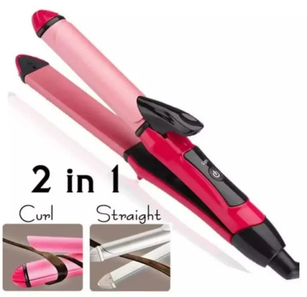 2 In 1 Hair Straightener And Hair Curler Quick Heat-up Technology