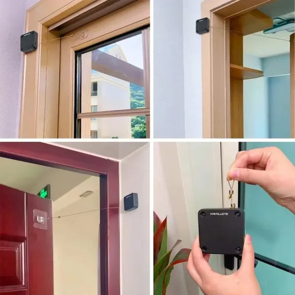 Portable Automatic Stainless Steel Door Closer Multifunctional Punch-free