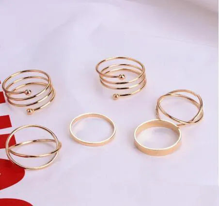 6 Pcs Finger Ring Set Best Selling