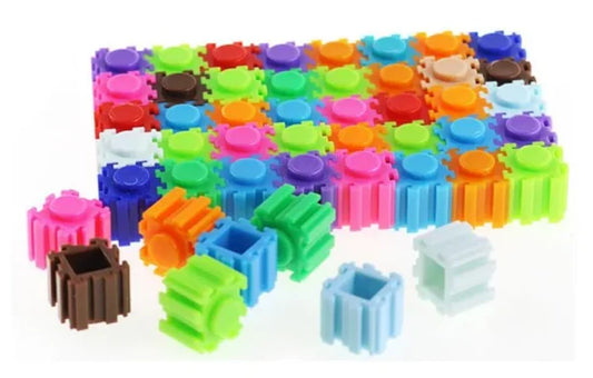Rocket Educational Rainbow Color Building Blocks Toy For Kids