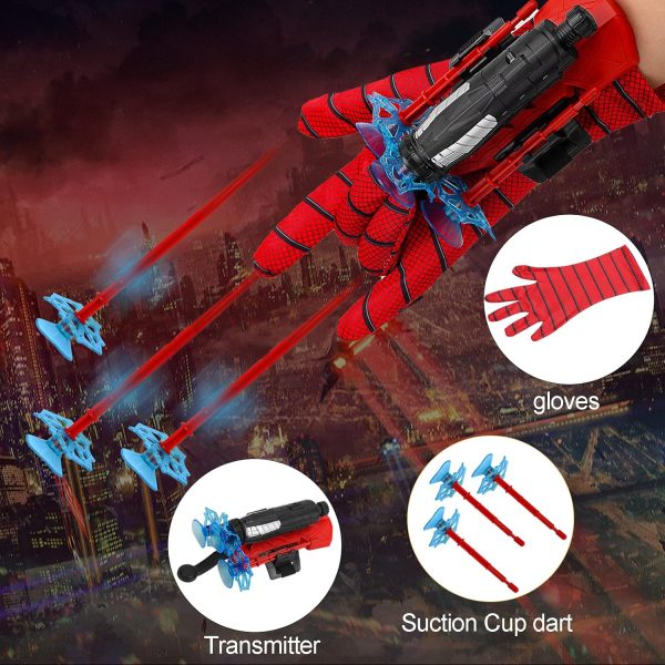 Spider-man Wrist Shooter ,transmitter Set For Kids – Multicolour