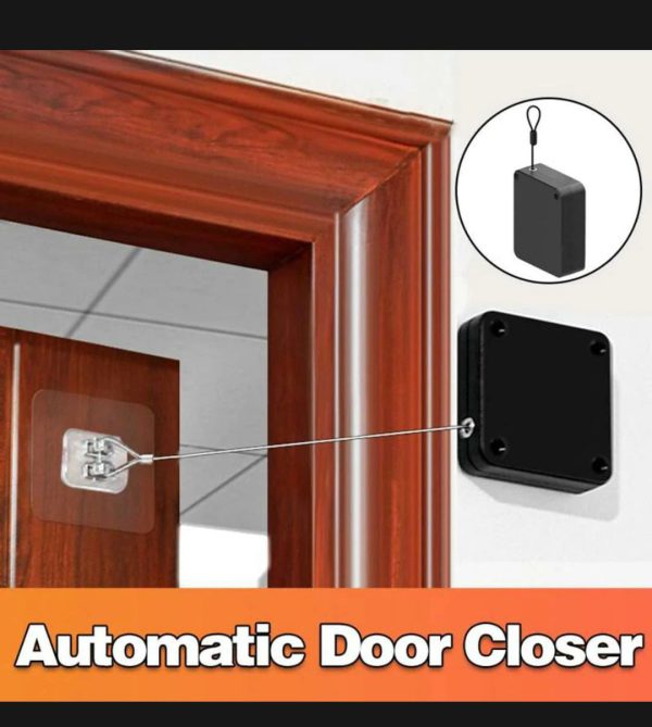 Portable Automatic Stainless Steel Door Closer Multifunctional Punch-free