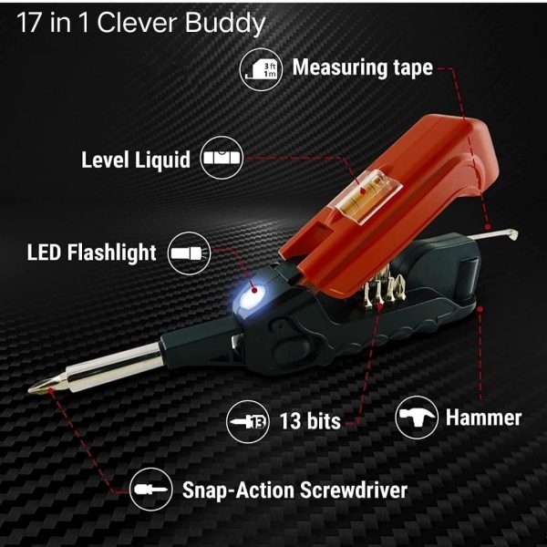 17 Tools In 1 Gadgets Screwdriver Set, All In One Everyday Multi Tools