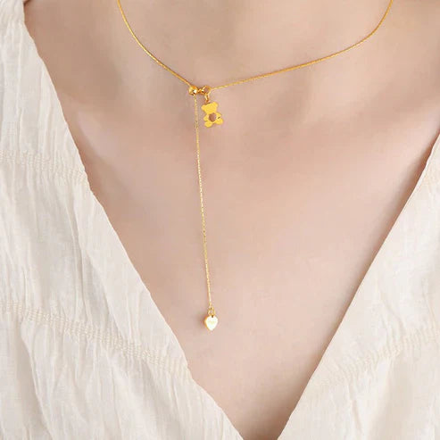 Cartoon Cartoon Bear Cute Jewelry For Girls Necklace