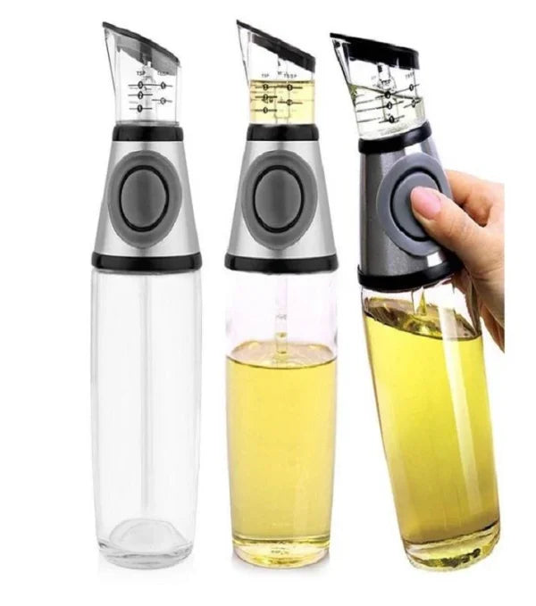Cooking Oil Sprayer Press And Measure Oil Bottle Tool