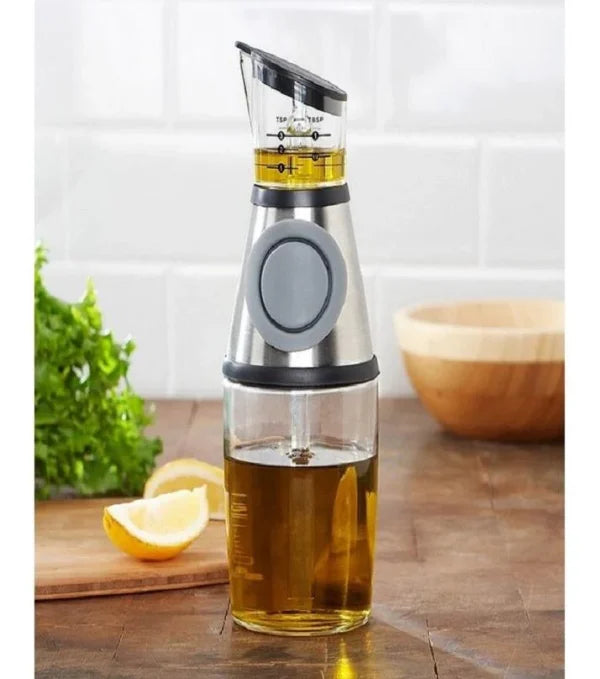 Cooking Oil Sprayer Press And Measure Oil Bottle Tool