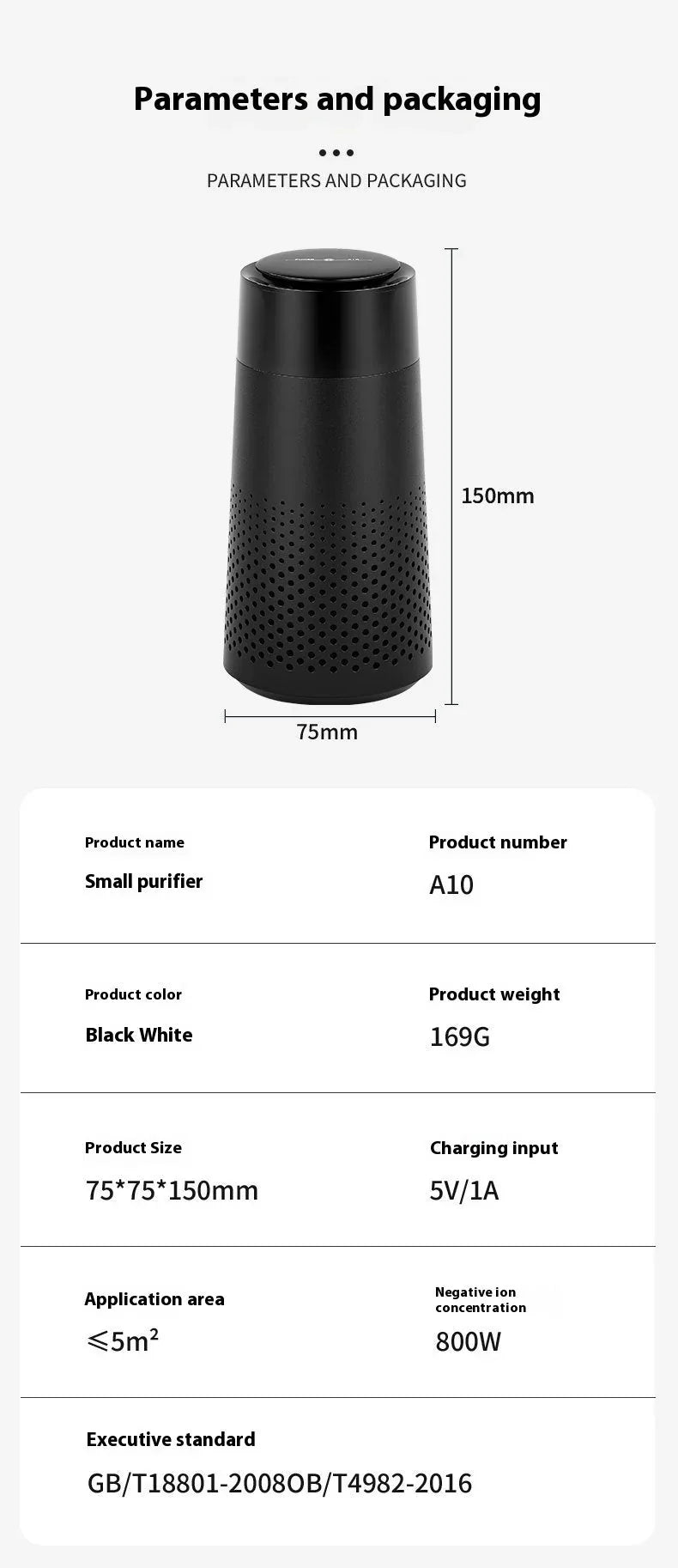 New Car Air Purifier Home Office Horse Running Light Except Flue Dust Purifier ( UAE Delivery Time: 1-3 Days )